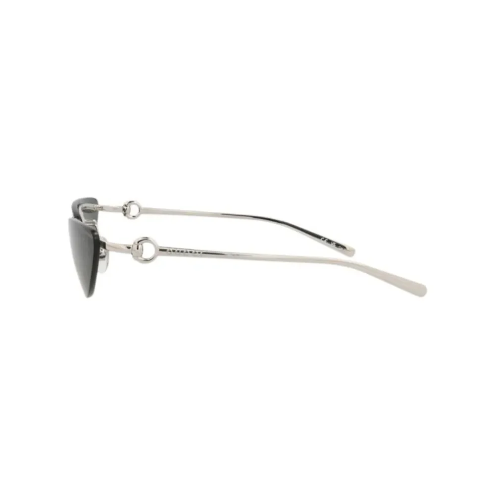 Gucci Cat Eye-Frame Metal Sunglasses Silver Womens